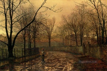 Sixty Years Ago city scenes landscape John Atkinson Grimshaw Oil Paintings
